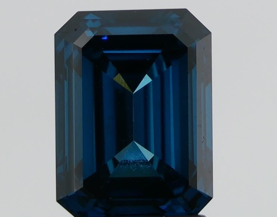 Loose Diamond - EMERALD 3.03ct Fancy Blue VS1 (1 of 1)