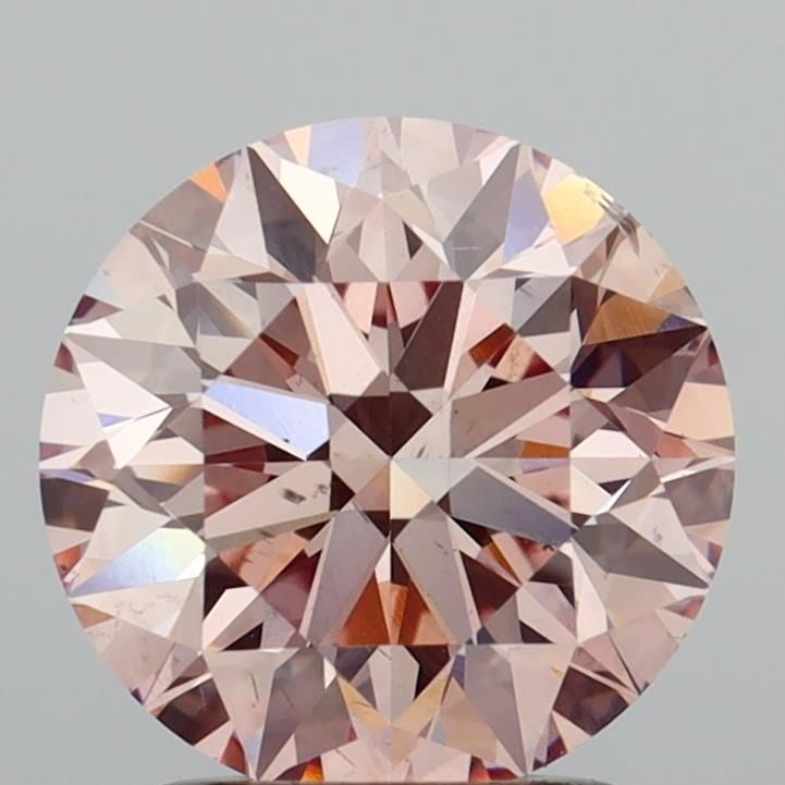 Loose Diamond - ROUND 2.05ct Fancy Intense Brownish Pink SI1: Loose Diamond - ROUND 2.05ct Fancy Intense Brownish Pink SI1 Source: This is a real non-mined Diamond that has been grown in a lab Shape: ROUND Carats: 2.05 Color: Fancy Intense Brownish Pink Certific