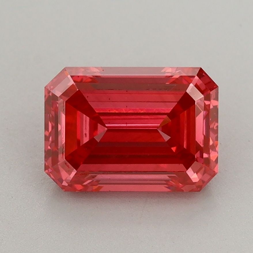 Loose Diamond - EMERALD 2.08ct Fancy Vivid Red VS2 (1 of 1)