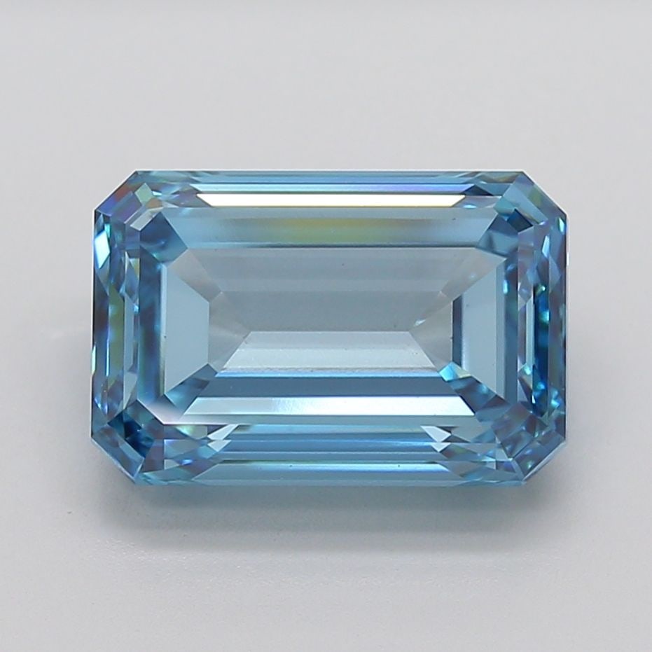Loose Diamond - EMERALD 10.07ct Fancy Vivid Blue VS1 (1 of 1)