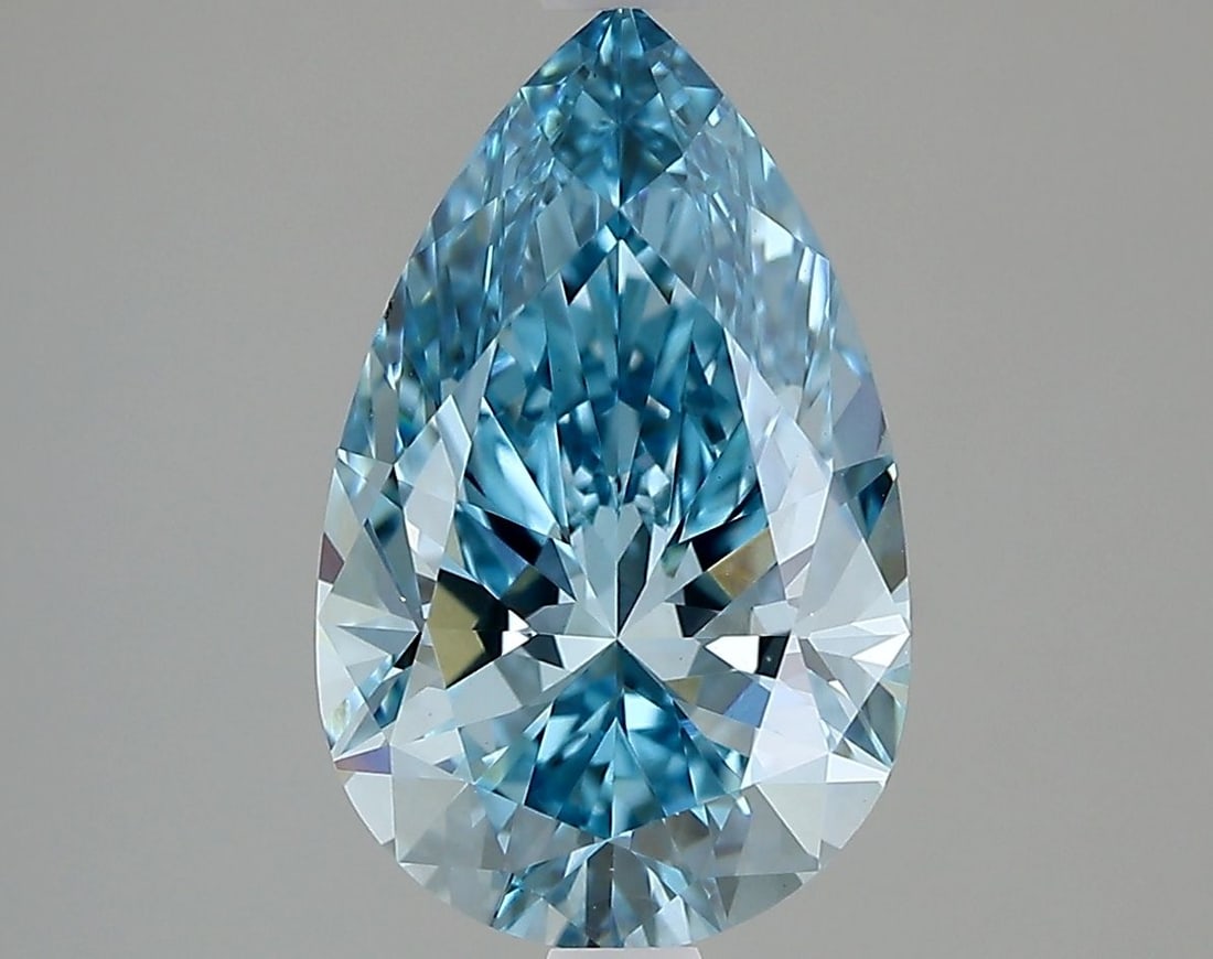 Loose Diamond - PEAR 2.56ct Fancy Vivid Blue VVS2 (1 of 1)