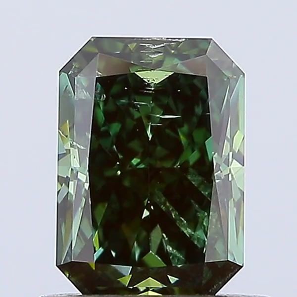 Loose Diamond - RADIANT 1.04ct Fancy Deep Green SI2: Loose Diamond - RADIANT 1.04ct Fancy Deep Green SI2 Source: This is a real non-mined Diamond that has been grown in a lab Shape: RADIANT Carats: 1.04 Color: Fancy Deep Green Certification: IGI