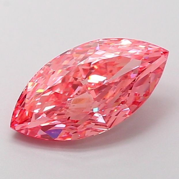 Loose Diamond - MARQUISE 2.03ct Fancy Vivid Pink VVS2: Loose Diamond - MARQUISE 2.03ct Fancy Vivid Pink VVS2 Source: This is a real non-mined Diamond that has been grown in a lab Shape: MARQUISE Carats: 2.03 Color: Fancy Vivid Pink Certification: IGI