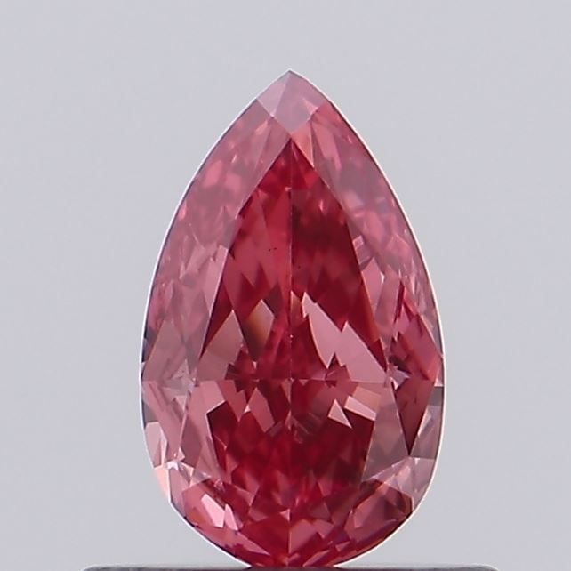 Loose Diamond - PEAR 0.54ct Fancy Vivid Red VS1: Loose Diamond - PEAR 0.54ct Fancy Vivid Red VS1 Source: This is a real non-mined Diamond that has been grown in a lab Shape: PEAR Carats: 0.54 Color: Fancy Vivid Red Certification: NONE Video: