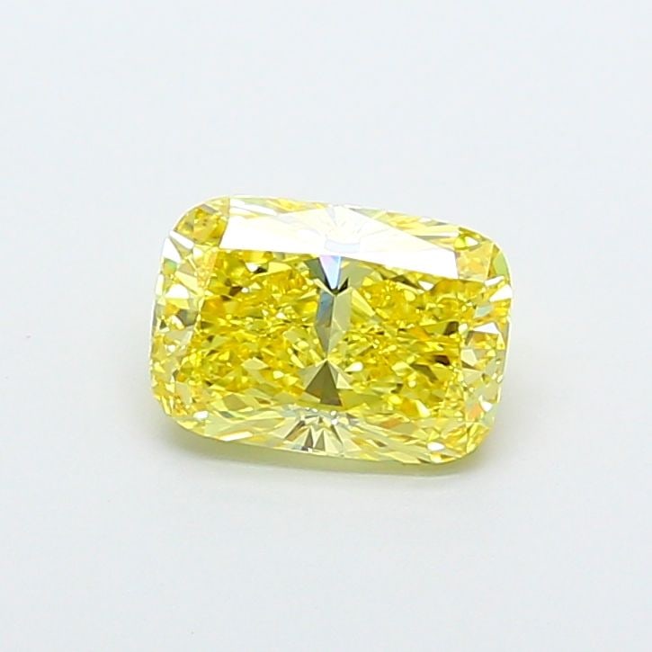 Loose Diamond - CUSHION MODIFIED 2.06ct Fancy Vivid Yellow VS1: Loose Diamond - CUSHION MODIFIED 2.06ct Fancy Vivid Yellow VS1 Source: This is a real non-mined Diamond that has been grown in a lab Shape: CUSHION MODIFIED Carats: 2.06 Color: Fancy Vivid Yellow Cert