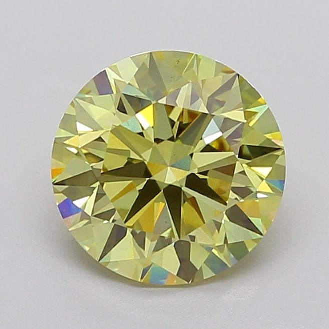 Ideal Loose Diamond - ROUND 3.99ct Fancy Intense Yellow VS1 (1 of 1)