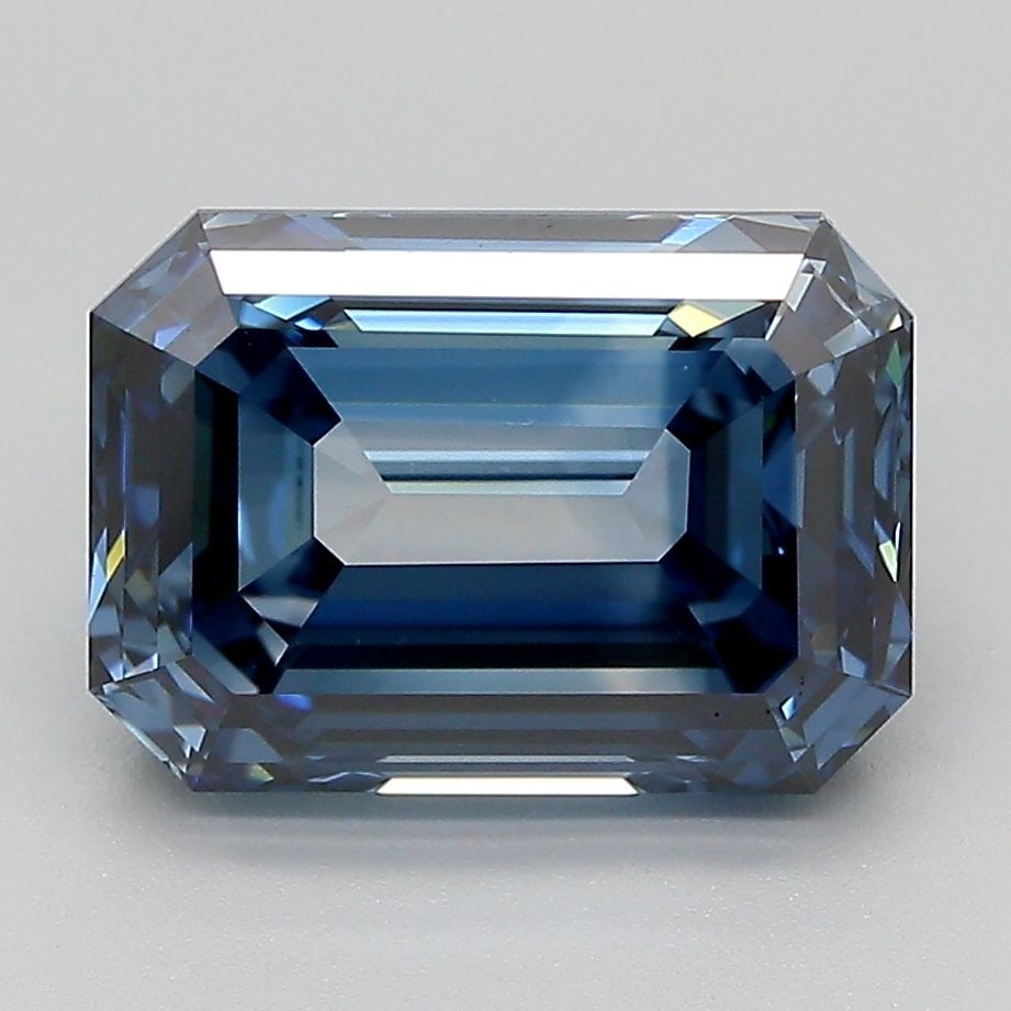 Loose Diamond - EMERALD 4.08ct Fancy Deep Blue VVS2 (1 of 1)