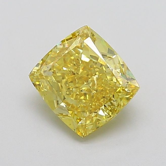 Loose Diamond - CUSHION MODIFIED 2.5ct Fancy Vivid Yellow VS2: Loose Diamond - CUSHION MODIFIED 2.5ct Fancy Vivid Yellow VS2 Source: This is a real non-mined Diamond that has been grown in a lab Shape: CUSHION MODIFIED Carats: 2.5 Color: Fancy Vivid Yellow Certif