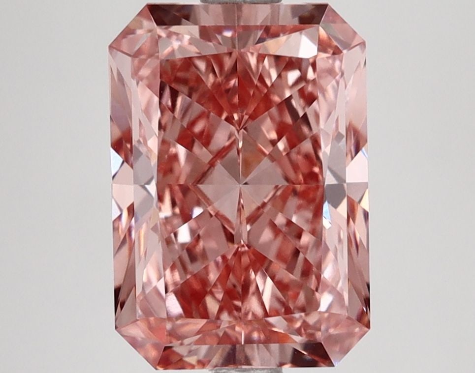 Loose Diamond - RADIANT 3.06ct Fancy Vivid Brownish Pink VVS2 (1 of 1)
