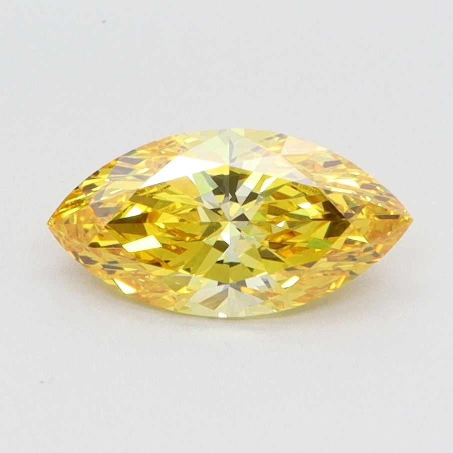 Loose Diamond - MARQUISE 1.0ct Fancy Vivid Yellow VS1: Loose Diamond - MARQUISE 1.0ct Fancy Vivid Yellow VS1 Source: This is a real non-mined Diamond that has been grown in a lab Shape: MARQUISE Carats: 1.0 Color: Fancy Vivid Yellow Certification: IGI Vid