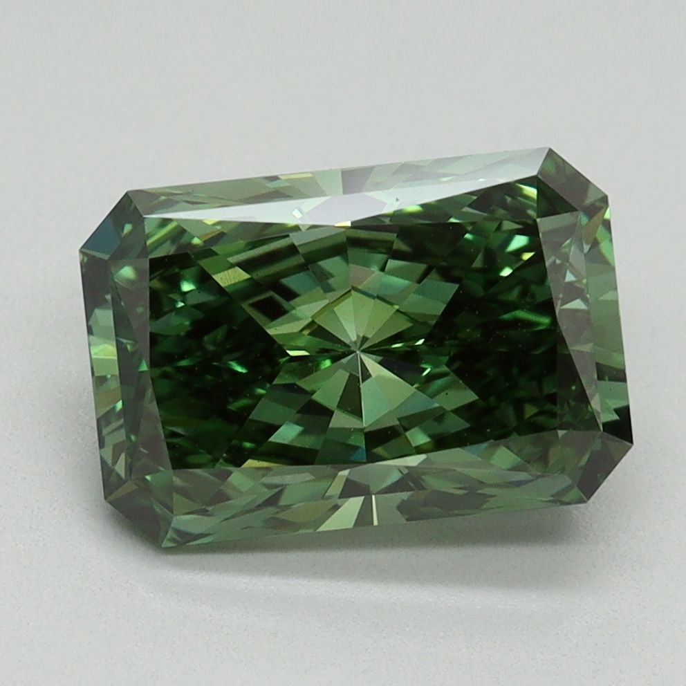 Loose Diamond - RADIANT 2.81ct Fancy Vivid Green VS1 (1 of 1)