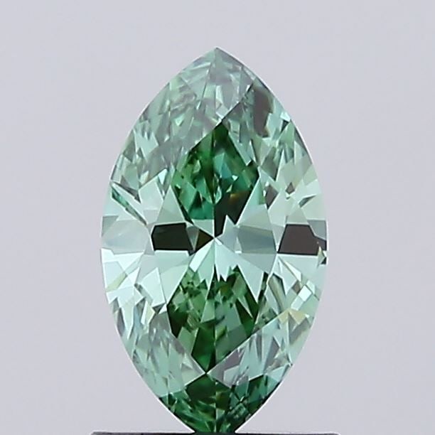 Loose Diamond - MARQUISE 0.93ct Fancy Vivid Green VVS2: Loose Diamond - MARQUISE 0.93ct Fancy Vivid Green VVS2 Source: This is a real non-mined Diamond that has been grown in a lab Shape: MARQUISE Carats: 0.93 Color: Fancy Vivid Green Certification: IGI Vi
