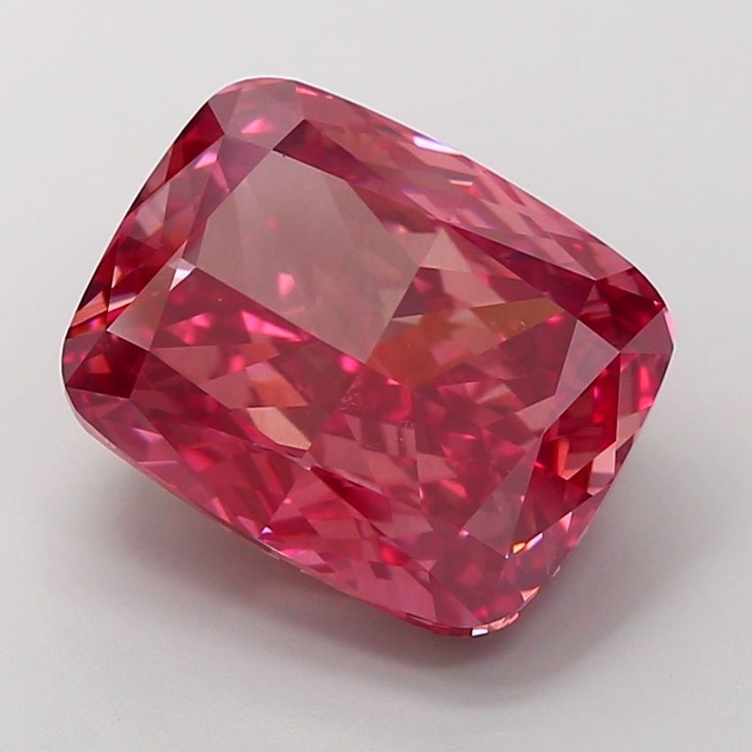 Loose Diamond - CUSHION MODIFIED 10.03ct Fancy Vivid Brownish Pink VS1 (1 of 1)