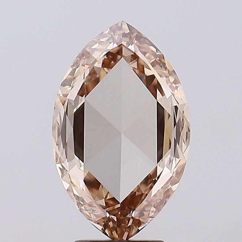 Loose Diamond - MARQUISE 4.5ct Fancy Light Brown VS1: Loose Diamond - MARQUISE 4.5ct Fancy Light Brown VS1 Source: This is a real non-mined Diamond that has been grown in a lab Shape: MARQUISE Carats: 4.5 Color: Fancy Light Brown Certification: IGI Video