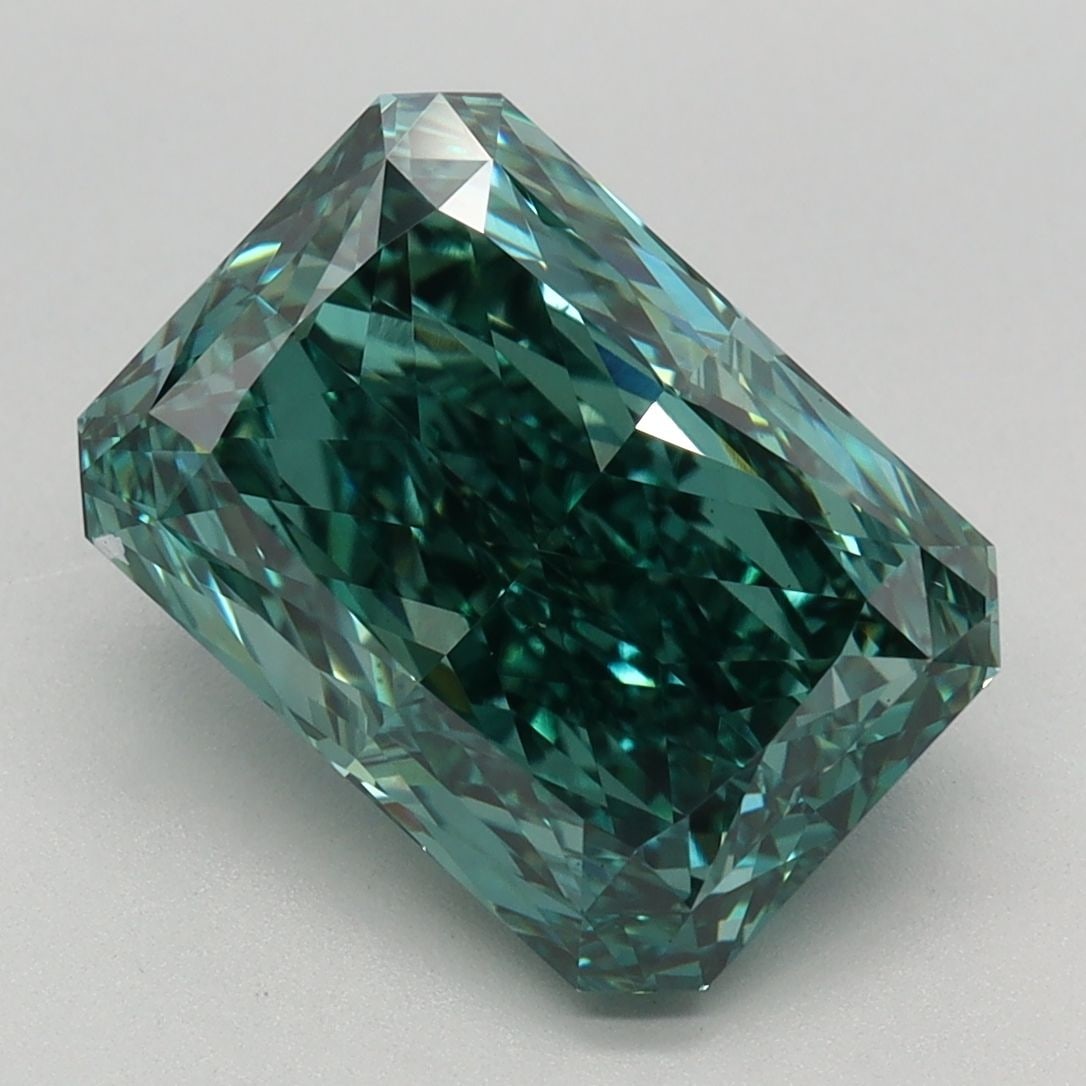 Loose Diamond - RADIANT 4.03ct Fancy Vivid Green VS1 (1 of 1)