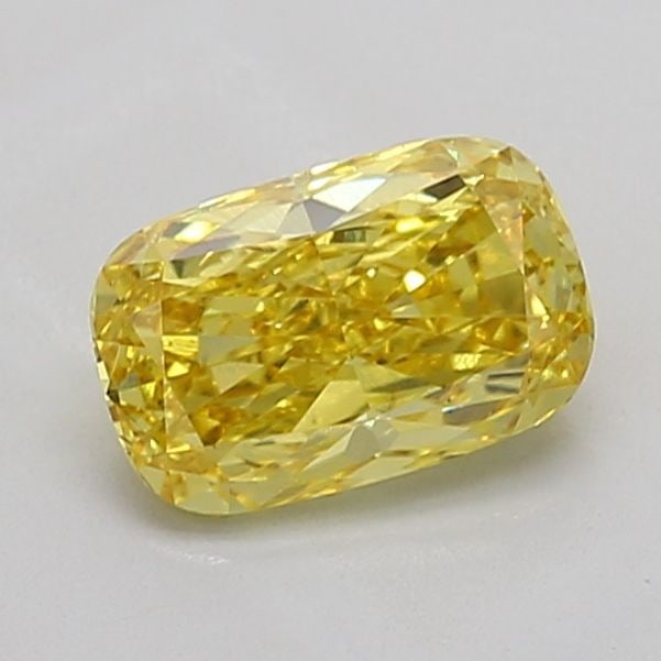 Loose Diamond - CUSHION BRILLIANT 1.58ct Fancy Vivid Yellow VS2: Loose Diamond - CUSHION BRILLIANT 1.58ct Fancy Vivid Yellow VS2 Source: This is a real non-mined Diamond that has been grown in a lab Shape: CUSHION BRILLIANT Carats: 1.58 Color: Fancy Vivid Yellow Ce