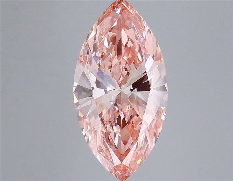 Loose Diamond - MARQUISE 5.18ct Fancy Vivid Pink VS1: Loose Diamond - MARQUISE 5.18ct Fancy Vivid Pink VS1 Source: This is a real non-mined Diamond that has been grown in a lab Shape: MARQUISE Carats: 5.18 Color: Fancy Vivid Pink Certification: IGI Video