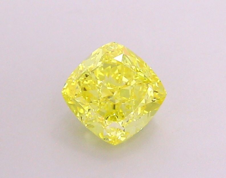 Loose Diamond - CUSHION MODIFIED 1.75ct Fancy Vivid Yellow VVS1: Loose Diamond - CUSHION MODIFIED 1.75ct Fancy Vivid Yellow VVS1 Source: This is a real non-mined Diamond that has been grown in a lab Shape: CUSHION MODIFIED Carats: 1.75 Color: Fancy Vivid Yellow Cer