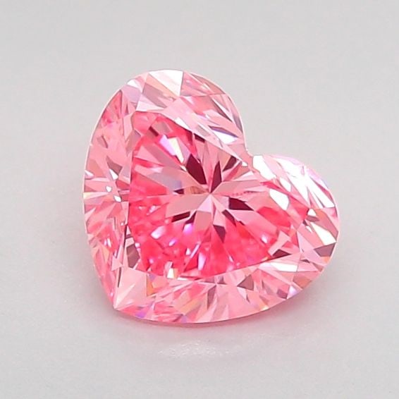 Loose Diamond - HEART 0.83ct Fancy Vivid Pink VVS2: Loose Diamond - HEART 0.83ct Fancy Vivid Pink VVS2 Source: This is a real non-mined Diamond that has been grown in a lab Shape: HEART Carats: 0.83 Color: Fancy Vivid Pink Certification: IGI Video: