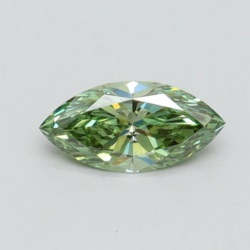 Loose Diamond - MARQUISE 0.5ct Fancy Vivid Green VS1: Loose Diamond - MARQUISE 0.5ct Fancy Vivid Green VS1 Source: This is a real non-mined Diamond that has been grown in a lab Shape: MARQUISE Carats: 0.5 Color: Fancy Vivid Green Certification: IGI Video