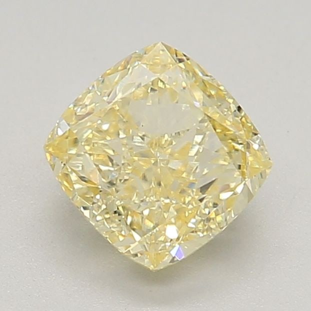 Loose Diamond - CUSHION MODIFIED 1.42ct Fancy Intense Yellow VVS2: Loose Diamond - CUSHION MODIFIED 1.42ct Fancy Intense Yellow VVS2 Source: This is a real non-mined Diamond that has been grown in a lab Shape: CUSHION MODIFIED Carats: 1.42 Color: Fancy Intense Yellow