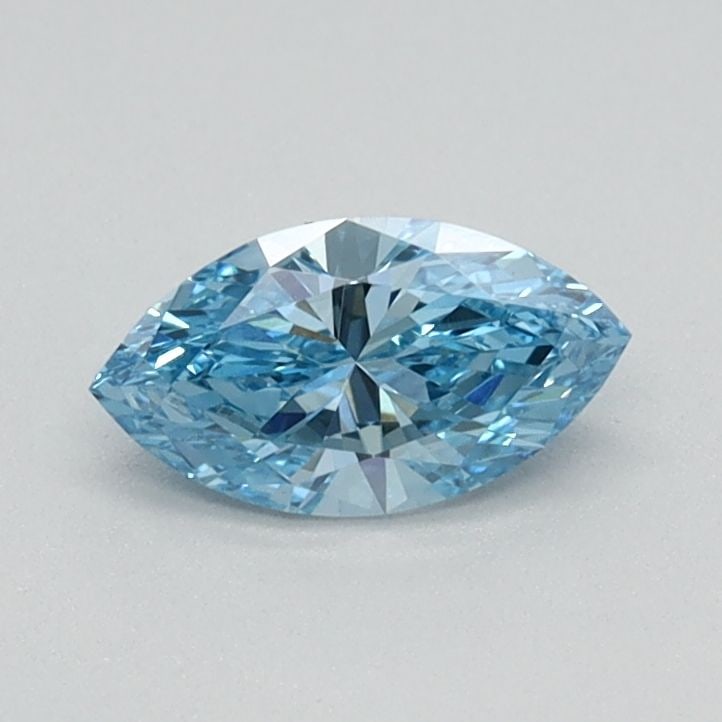 Loose Diamond - MARQUISE 0.33ct Fancy Vivid Blue VS1: Loose Diamond - MARQUISE 0.33ct Fancy Vivid Blue VS1 Source: This is a real non-mined Diamond that has been grown in a lab Shape: MARQUISE Carats: 0.33 Color: Fancy Vivid Blue Certification: IGI Video
