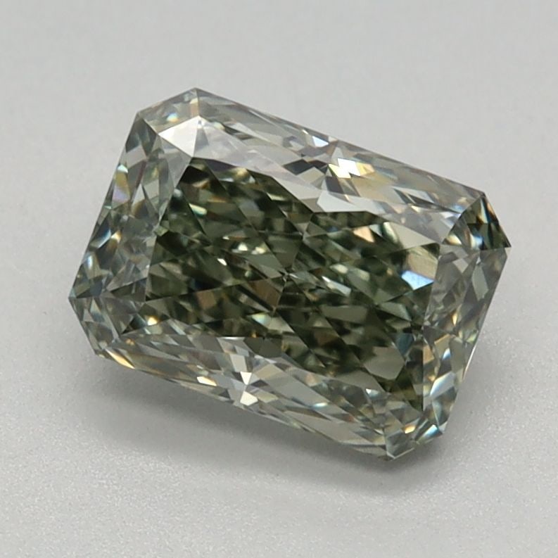 Loose Diamond - RADIANT 1.05ct Fancy Intense Green VVS2: Loose Diamond - RADIANT 1.05ct Fancy Intense Green VVS2 Source: This is a real non-mined Diamond that has been grown in a lab Shape: RADIANT Carats: 1.05 Color: Fancy Intense Green Certification: IGI 