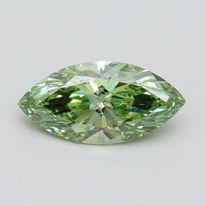 Loose Diamond - MARQUISE 0.72ct Fancy Vivid Green VVS2: Loose Diamond - MARQUISE 0.72ct Fancy Vivid Green VVS2 Source: This is a real non-mined Diamond that has been grown in a lab Shape: MARQUISE Carats: 0.72 Color: Fancy Vivid Green Certification: IGI Vi