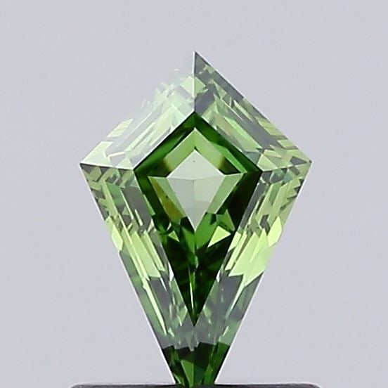 Loose Diamond - KITE 0.51ct Fancy Vivid Green VS1: Loose Diamond - KITE 0.51ct Fancy Vivid Green VS1 Source: This is a real non-mined Diamond that has been grown in a lab Shape: KITE Carats: 0.51 Color: Fancy Vivid Green Certification: IGI Video: