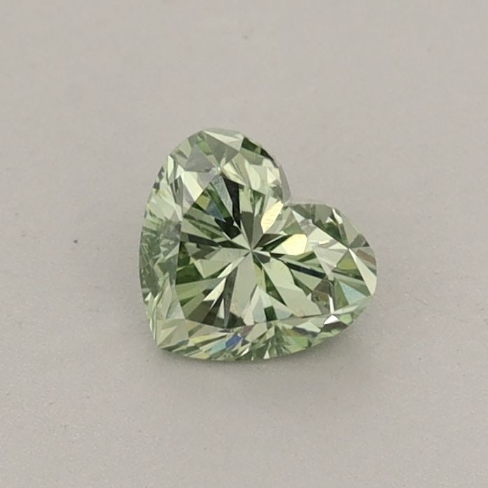 Loose Diamond - HEART 0.41ct Fancy Vivid Green VS1: Loose Diamond - HEART 0.41ct Fancy Vivid Green VS1 Source: This is a real non-mined Diamond that has been grown in a lab Shape: HEART Carats: 0.41 Color: Fancy Vivid Green Certification: IGI Video:
