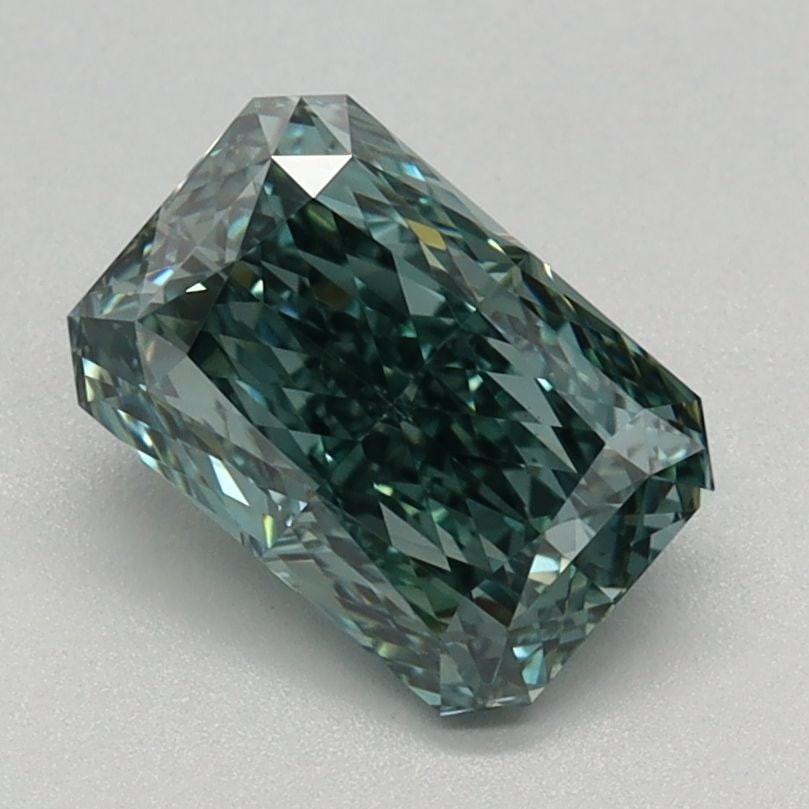 Loose Diamond - RADIANT 1.1ct Fancy Vivid Green VVS2: Loose Diamond - RADIANT 1.1ct Fancy Vivid Green VVS2 Source: This is a real non-mined Diamond that has been grown in a lab Shape: RADIANT Carats: 1.1 Color: Fancy Vivid Green Certification: IGI Video: