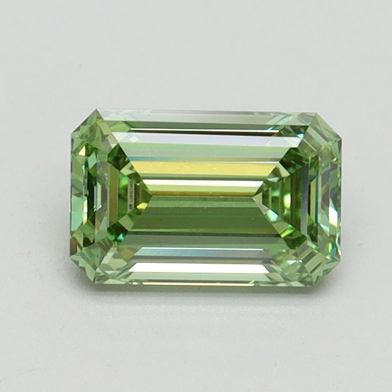 Loose Diamond - EMERALD 1.03ct Fancy Vivid Green VS1 (1 of 1)