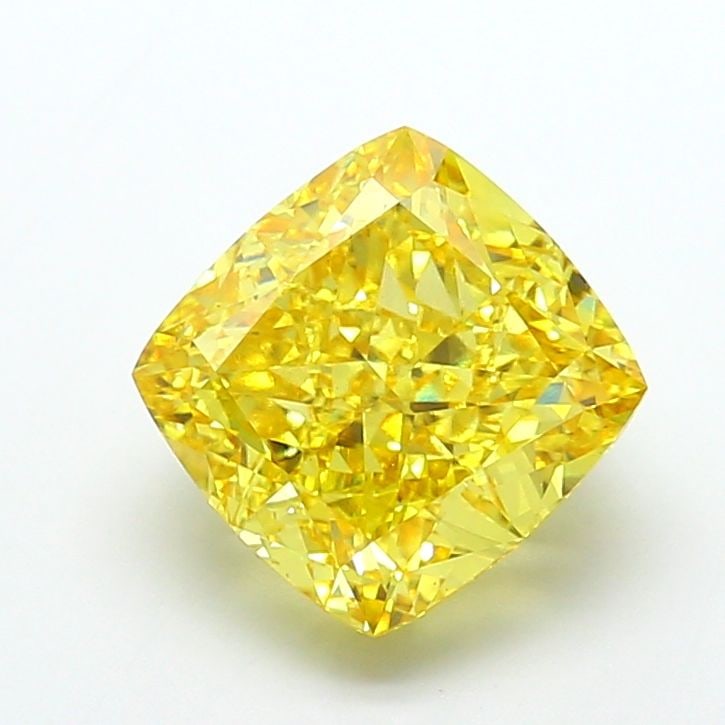 Loose Diamond - CUSHION MODIFIED 9.08ct Fancy Vivid Yellow VS1: Loose Diamond - CUSHION MODIFIED 9.08ct Fancy Vivid Yellow VS1 Source: This is a real non-mined Diamond that has been grown in a lab Shape: CUSHION MODIFIED Carats: 9.08 Color: Fancy Vivid Yellow Cert