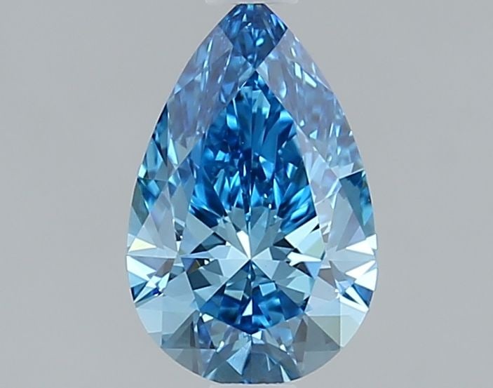 Loose Diamond - PEAR 1.05ct Fancy Vivid Blue VVS2: Loose Diamond - PEAR 1.05ct Fancy Vivid Blue VVS2 Source: This is a real non-mined Diamond that has been grown in a lab Shape: PEAR Carats: 1.05 Color: Fancy Vivid Blue Certification: IGI The Diamond