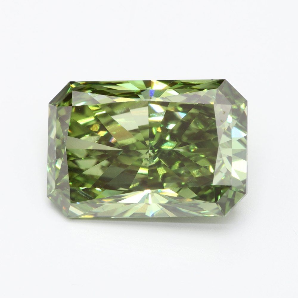 Loose Diamond - RADIANT 5.12ct Fancy Vivid Green VS1 (1 of 1)