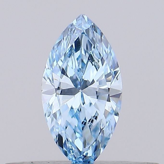 Loose Diamond - MARQUISE 0.19ct Fancy Vivid Blue VS1: Loose Diamond - MARQUISE 0.19ct Fancy Vivid Blue VS1 Source: This is a real non-mined Diamond that has been grown in a lab Shape: MARQUISE Carats: 0.19 Color: Fancy Vivid Blue Certification: IGI Video