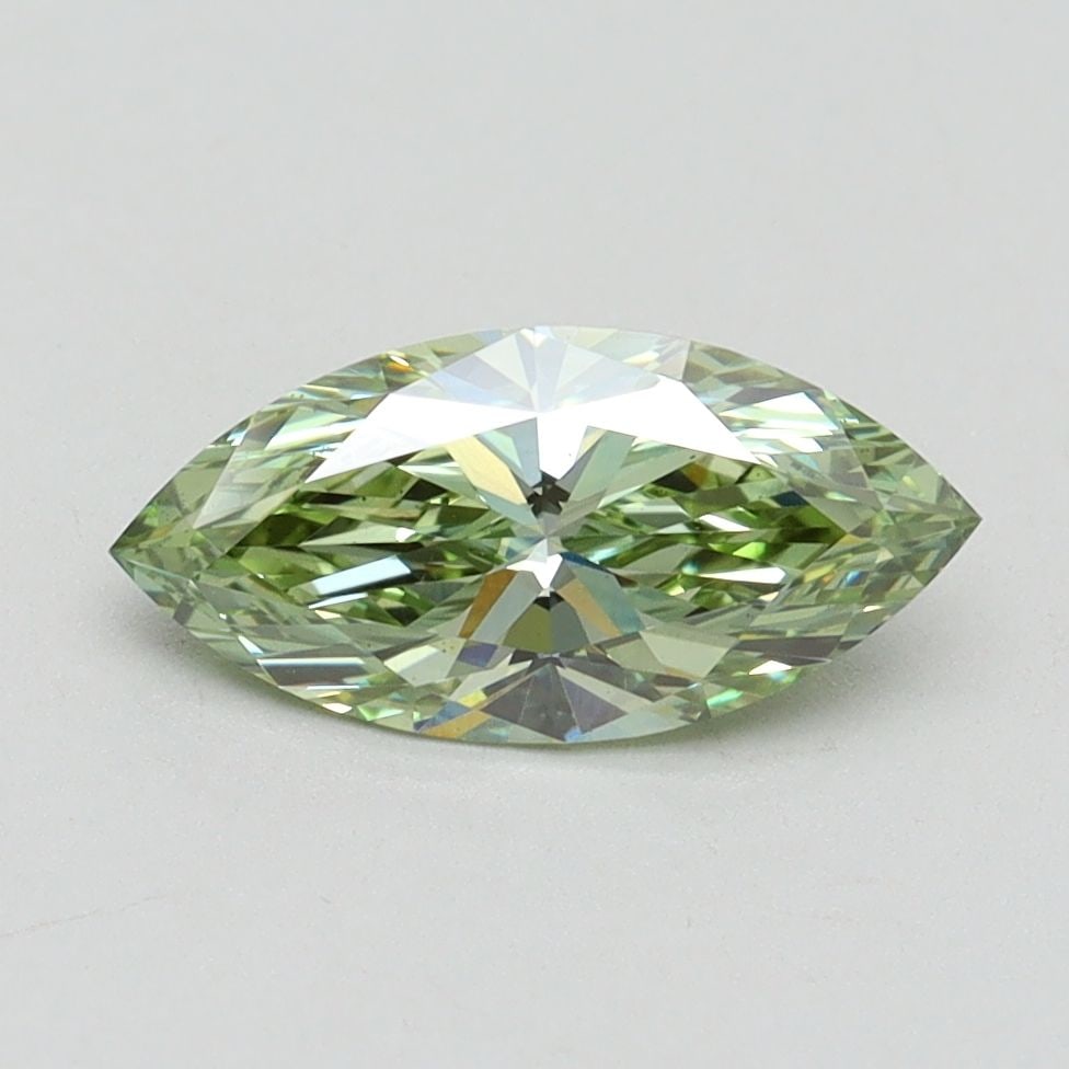Loose Diamond - MARQUISE 1.01ct Fancy Intense Green VS1: Loose Diamond - MARQUISE 1.01ct Fancy Intense Green VS1 Source: This is a real non-mined Diamond that has been grown in a lab Shape: MARQUISE Carats: 1.01 Color: Fancy Intense Green Certification: IGI