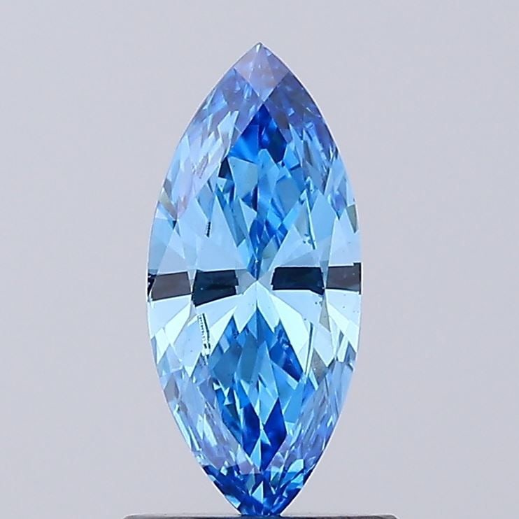 Loose Diamond - MARQUISE 0.72ct Fancy Vivid Blue VS1: Loose Diamond - MARQUISE 0.72ct Fancy Vivid Blue VS1 Source: This is a real non-mined Diamond that has been grown in a lab Shape: MARQUISE Carats: 0.72 Color: Fancy Vivid Blue Certification: IGI Video