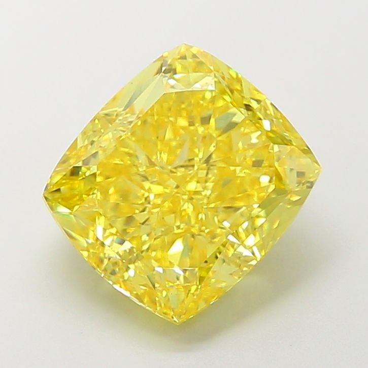 Loose Diamond - CUSHION MODIFIED 6.2ct Fancy Vivid Yellow VS2: Loose Diamond - CUSHION MODIFIED 6.2ct Fancy Vivid Yellow VS2 Source: This is a real non-mined Diamond that has been grown in a lab Shape: CUSHION MODIFIED Carats: 6.2 Color: Fancy Vivid Yellow Certif