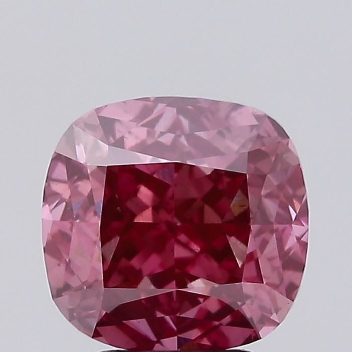 Loose Diamond - CUSHION MODIFIED 4.0ct Fancy Vivid Purplish Pink VS2 (1 of 1)