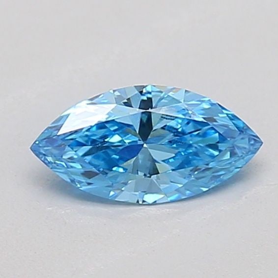 Loose Diamond - MARQUISE 0.26ct Fancy Vivid Blue VVS2: Loose Diamond - MARQUISE 0.26ct Fancy Vivid Blue VVS2 Source: This is a real non-mined Diamond that has been grown in a lab Shape: MARQUISE Carats: 0.26 Color: Fancy Vivid Blue Certification: IGI The