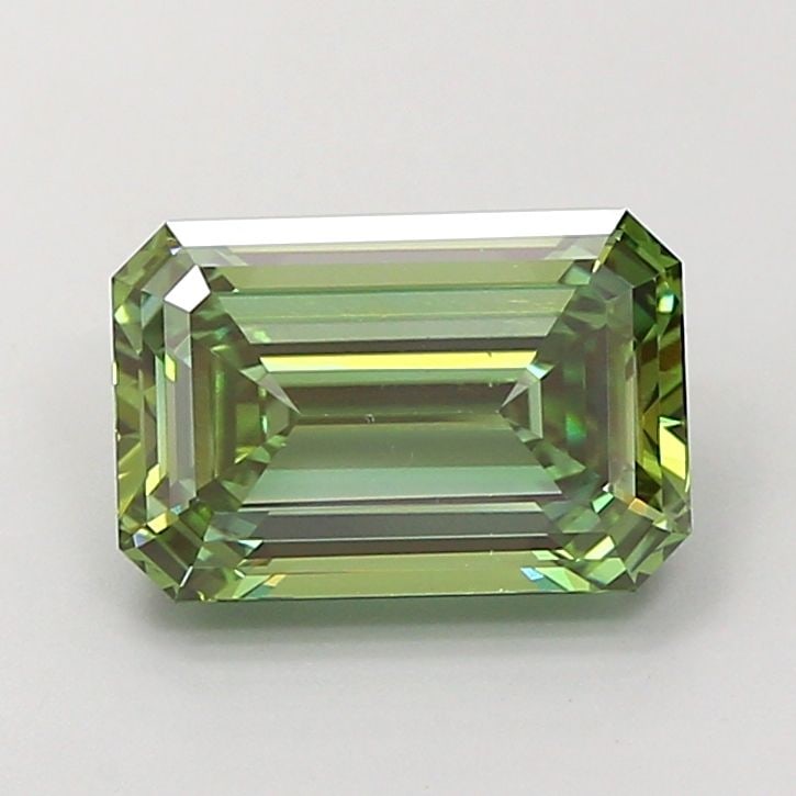 Loose Diamond - EMERALD 3.0ct Fancy Vivid Green VS1 (1 of 1)