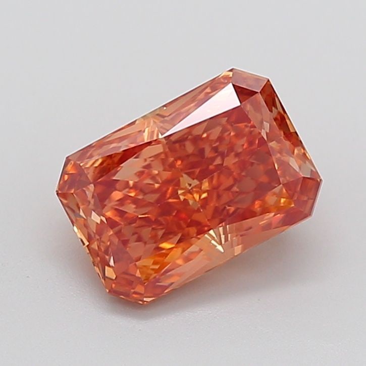 Loose Diamond - RADIANT 3.12ct Fancy Vivid Orangey Brown VS1: Loose Diamond - RADIANT 3.12ct Fancy Vivid Orangey Brown VS1 Source: This is a real non-mined Diamond that has been grown in a lab Shape: RADIANT Carats: 3.12 Color: Fancy Vivid Orangey Brown Certific