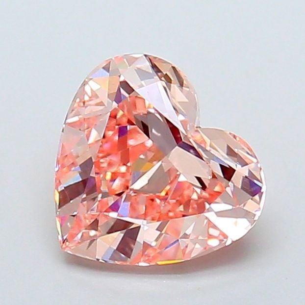 Loose Diamond - HEART 2.01ct Fancy Intense Pink VVS2: Loose Diamond - HEART 2.01ct Fancy Intense Pink VVS2 Source: This is a real non-mined Diamond that has been grown in a lab Shape: HEART Carats: 2.01 Color: Fancy Intense Pink Certification: IGI Video:
