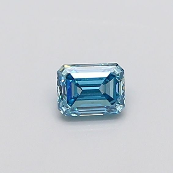 Loose Diamond - EMERALD 0.5ct Fancy Vivid Blue VS2 (1 of 1)
