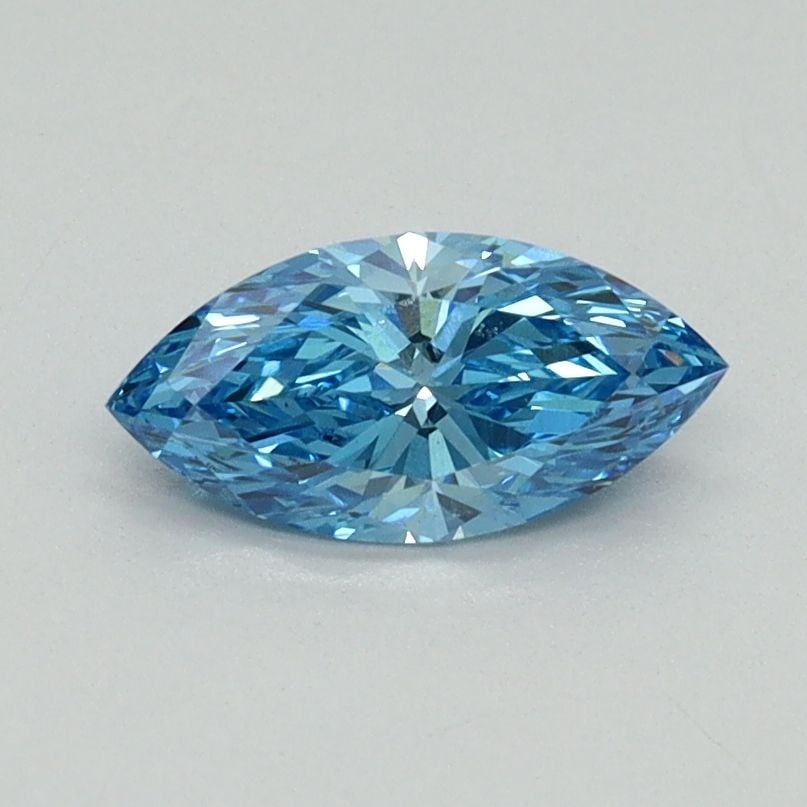 Loose Diamond - MARQUISE 0.55ct Fancy Vivid Blue VS2: Loose Diamond - MARQUISE 0.55ct Fancy Vivid Blue VS2 Source: This is a real non-mined Diamond that has been grown in a lab Shape: MARQUISE Carats: 0.55 Color: Fancy Vivid Blue Certification: IGI Video