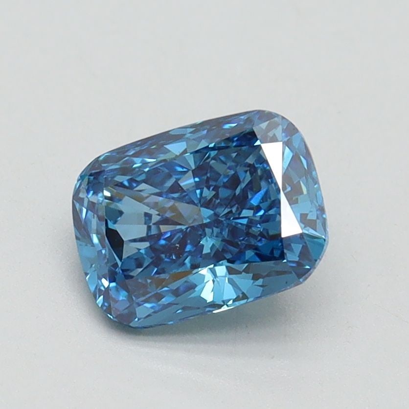 Loose Diamond - CUSHION BRILLIANT 1.07ct Fancy Vivid Blue VS1: Loose Diamond - CUSHION BRILLIANT 1.07ct Fancy Vivid Blue VS1 Source: This is a real non-mined Diamond that has been grown in a lab Shape: CUSHION BRILLIANT Carats: 1.07 Color: Fancy Vivid Blue Certif