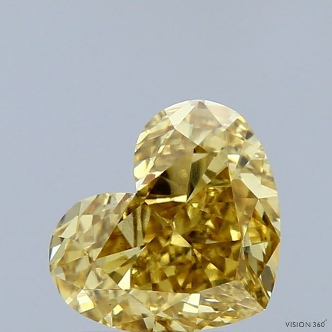 Loose Diamond - HEART 1.79ct Fancy Intense Yellow VS2: Loose Diamond - HEART 1.79ct Fancy Intense Yellow VS2 Source: This is a real non-mined Diamond that has been grown in a lab Shape: HEART Carats: 1.79 Color: Fancy Intense Yellow Certification: IGI Vid