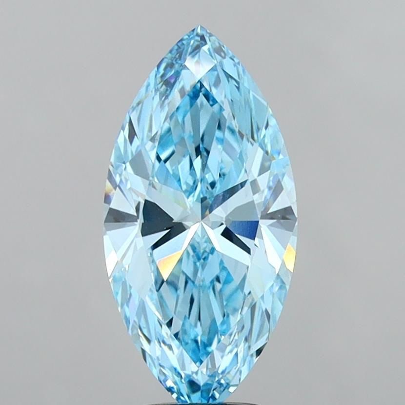 Loose Diamond - MARQUISE 4.0ct Fancy Vivid Blue VS1: Loose Diamond - MARQUISE 4.0ct Fancy Vivid Blue VS1 Source: This is a real non-mined Diamond that has been grown in a lab Shape: MARQUISE Carats: 4.0 Color: Fancy Vivid Blue Certification: IGI Video: