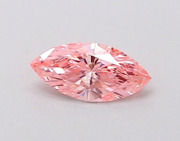 Loose Diamond - MARQUISE 0.26ct Fancy Vivid Pink VS1: Loose Diamond - MARQUISE 0.26ct Fancy Vivid Pink VS1 Source: This is a real non-mined Diamond that has been grown in a lab Shape: MARQUISE Carats: 0.26 Color: Fancy Vivid Pink Certification: IGI Video